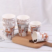 100pcspack 68oz pure paper cups disposable coffee tea milk cup drinking accessories party supplies