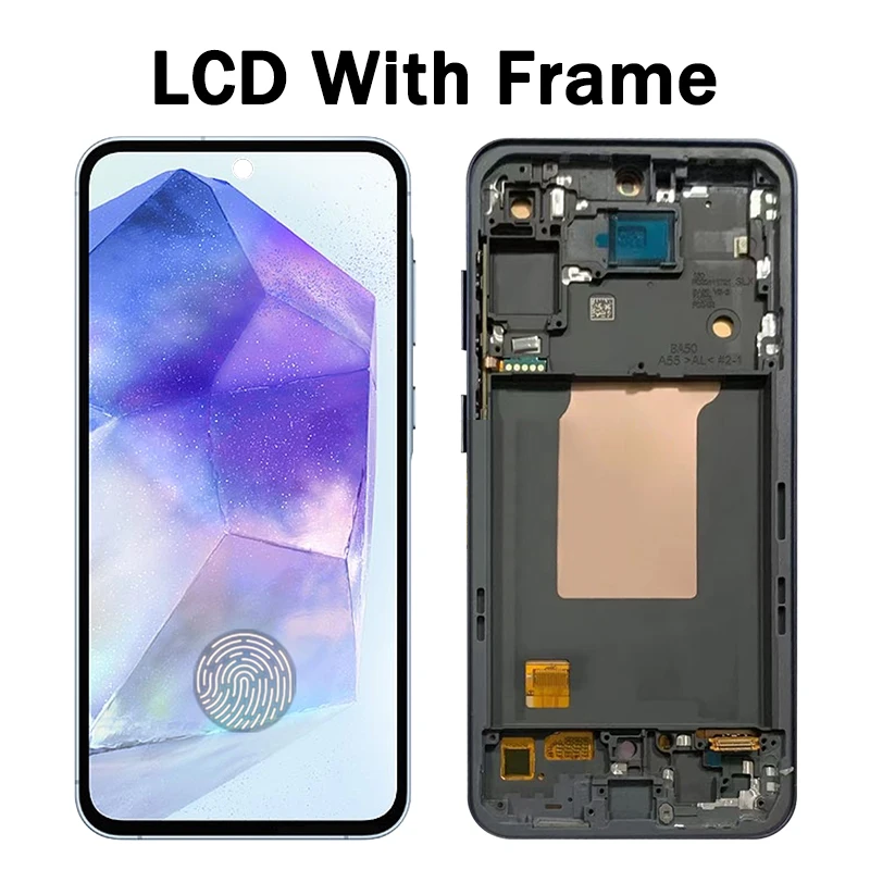 6 ''Super AMOLED для Samsung A55 5G ЖК-дисплей с цифровым преобразователем сенсорного