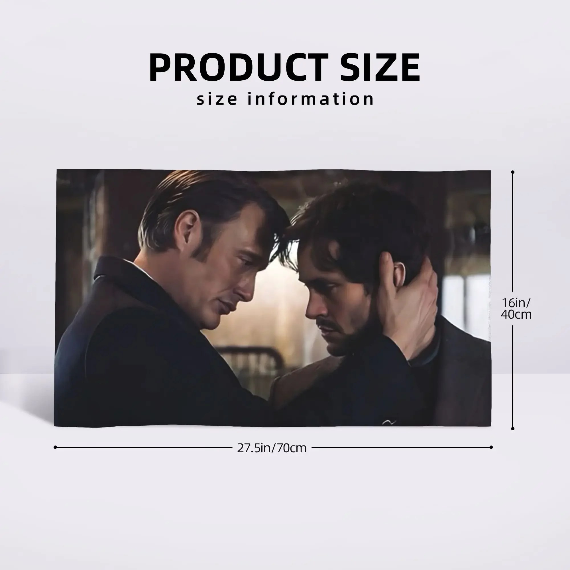 Фото Мягкое полотенце для лица Custom Hannibal X Will Graham, с принтом по мотивам фильма ужасов, быстросохнущее, для бассейна и ванной, хлопковое, дышащее №5