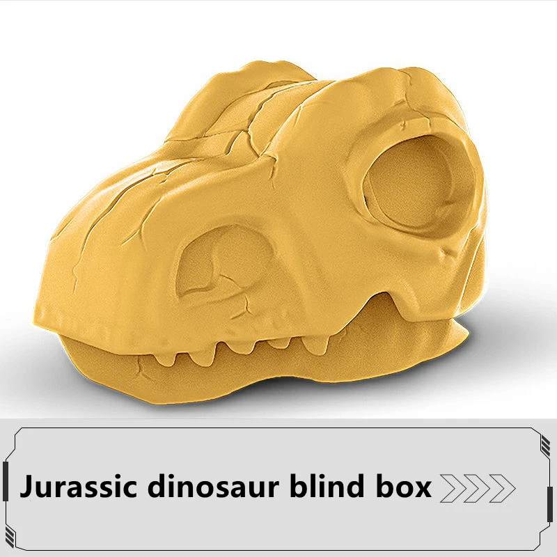 

New 6 Styles Jurassic Dinosaur Blind Box Indominus Rex Tyrannosaurus Blue Velociraptor Movable Model Toy Children Christmas Gift