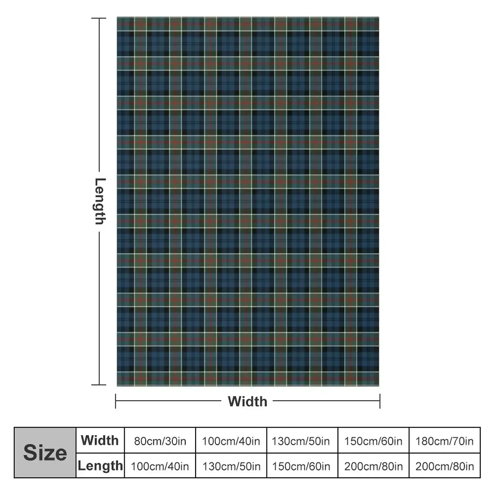 Одеяло Clan Colquhoun Tartan Полярные дизайнерские одеяла