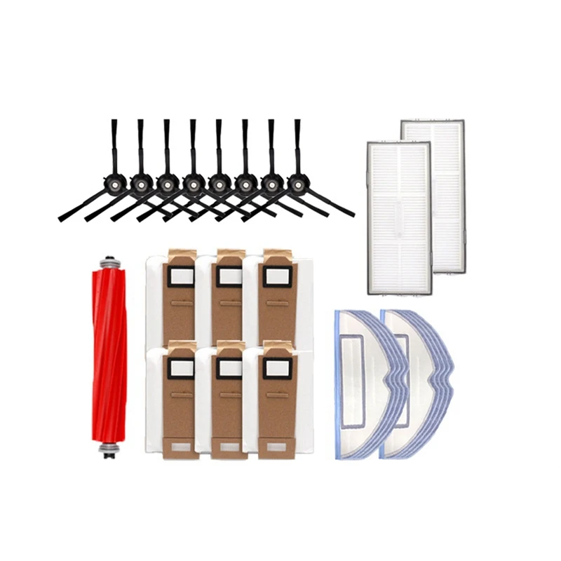 

27 Pcs for Roborock Sweeping Robot G10/T7SPLUS/S7 Accessories Side Brush Filter Screen Rag Rolling Brush Dust Bag