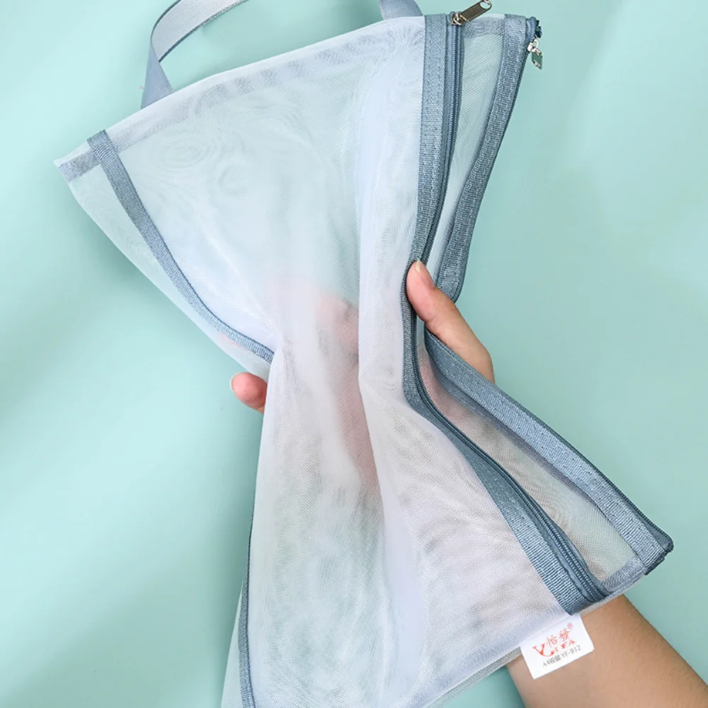 Сумка для хранения игрушек A4/A5 двухслойная сетчатая сумка-карандаш цветная