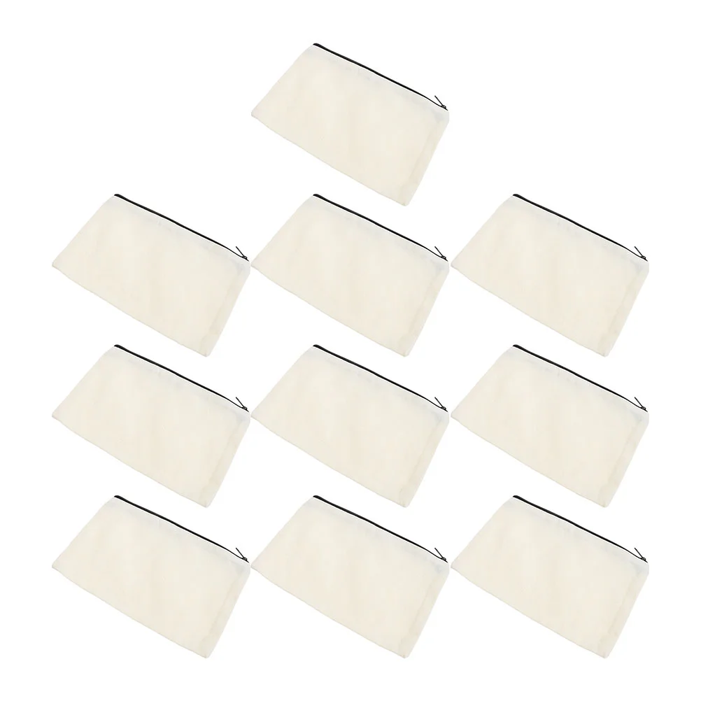 

10 Pcs Cosmetic Bags Sublimation Blank Pencil Bag DIY Heat Transfer Makeup Bags