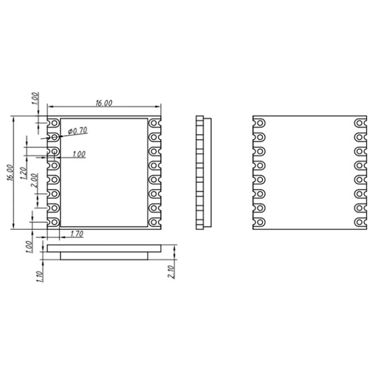 Модуль CC68-C1 LLCC68 LoRa 150 МГц 160 мВт 5 км полная вместо LORA1262/LORA1268