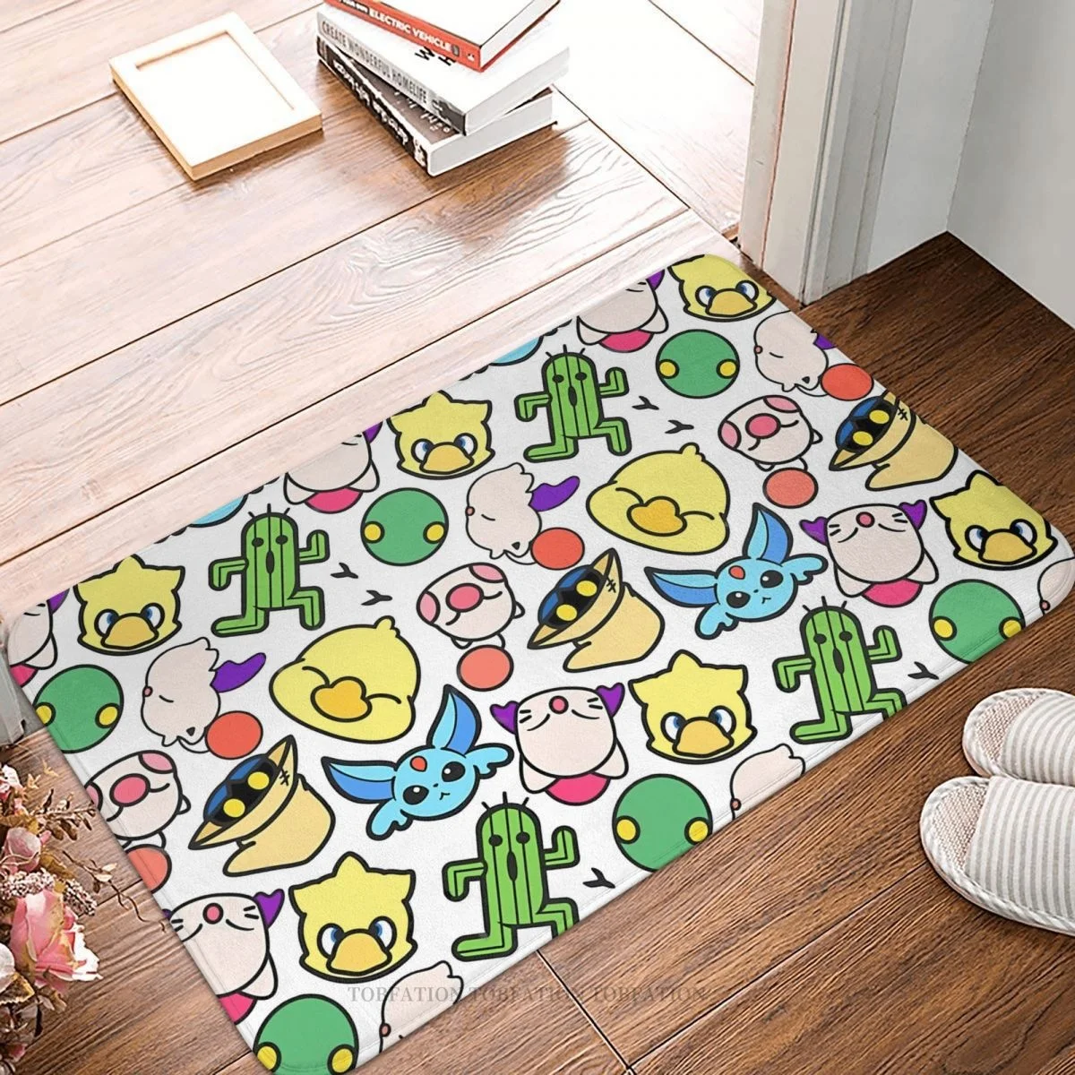 

Final Fantasy FF Game Non-slip Doormat Kitchen Mat Cute Cartoon Hallway Carpet Welcome Rug Home Decorative