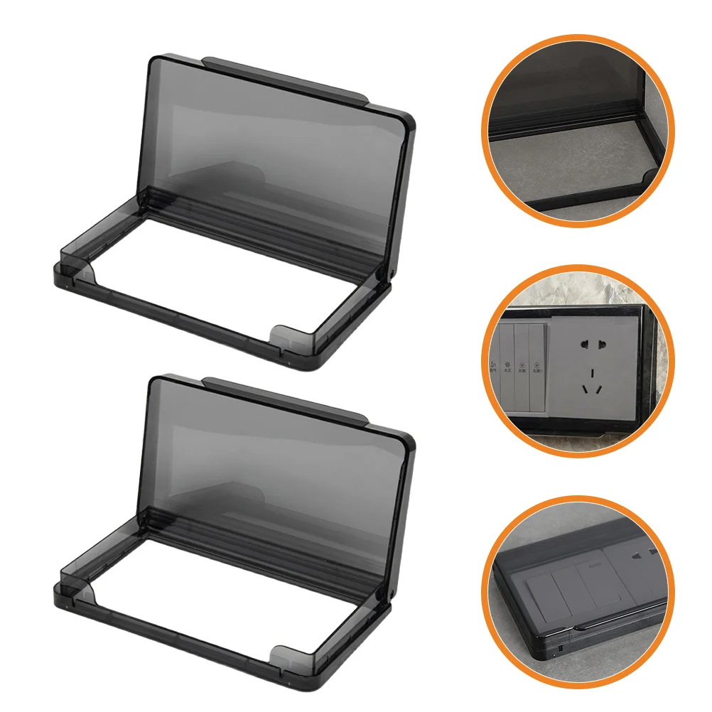 

2 Pcs Electrical Outlet Switches Child Proof Plug Electrical Outlet Protector Wall Plate Cover Switch Switch Socket Cover