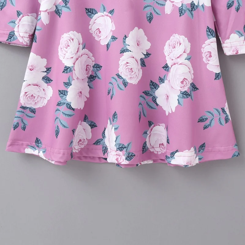Платья для девочек с цветочным рисунком демисезонные детские платья детская