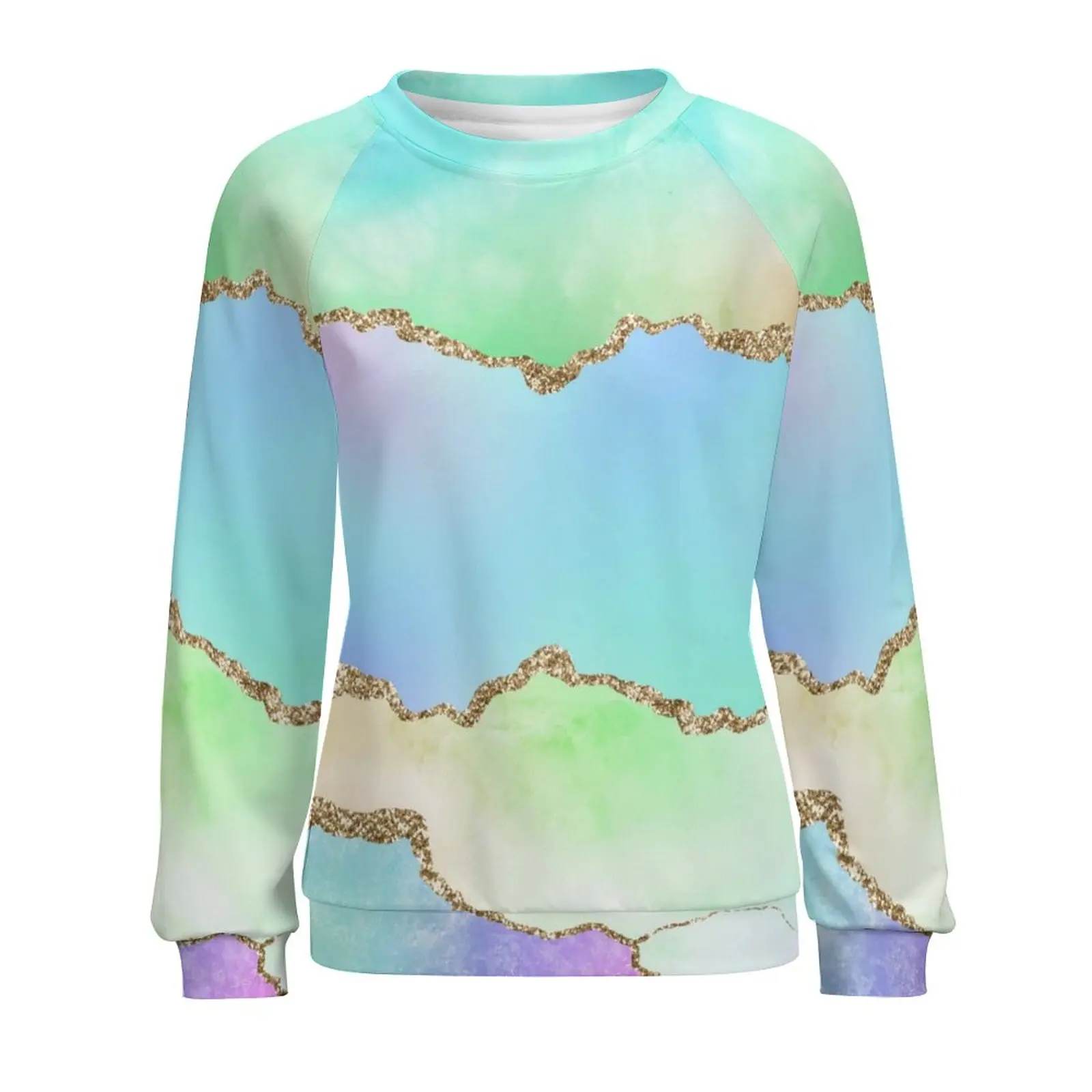 Мраморные толстовки с эффектом омбре зимняя уличная одежда металлическим