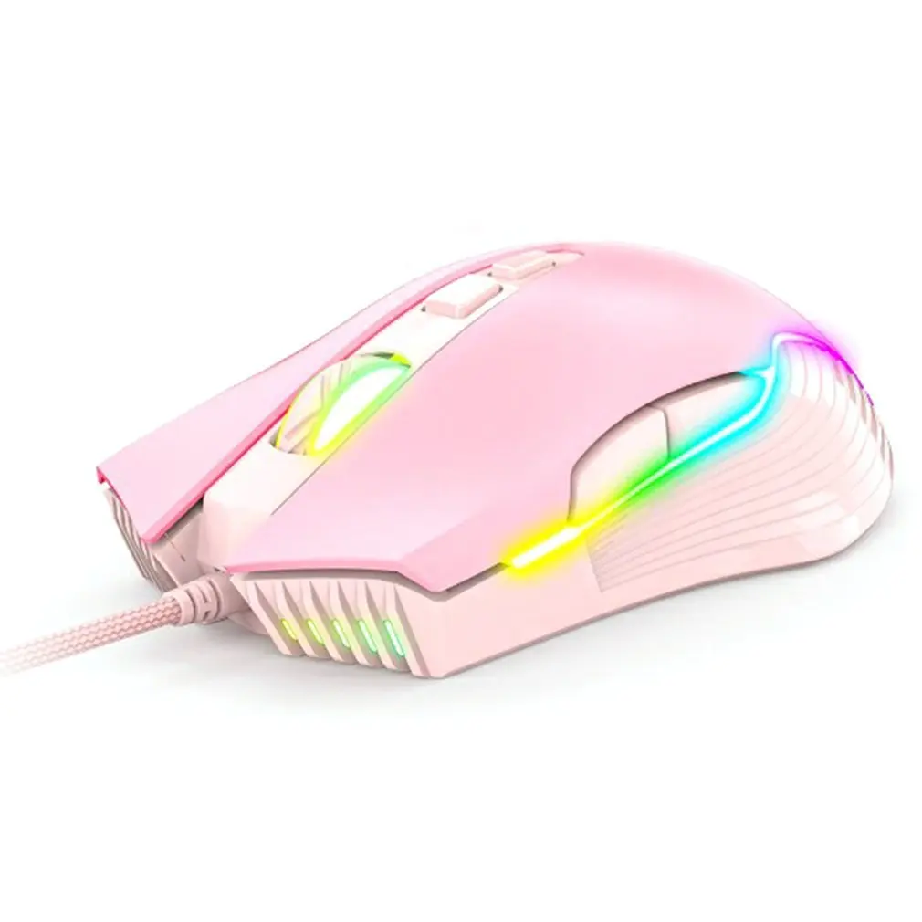 

USB Wired Gaming Mouse With 6400 DPI & 6 Breathing Lights For PC, Mac, Laptop, Desktop Computer Bundle