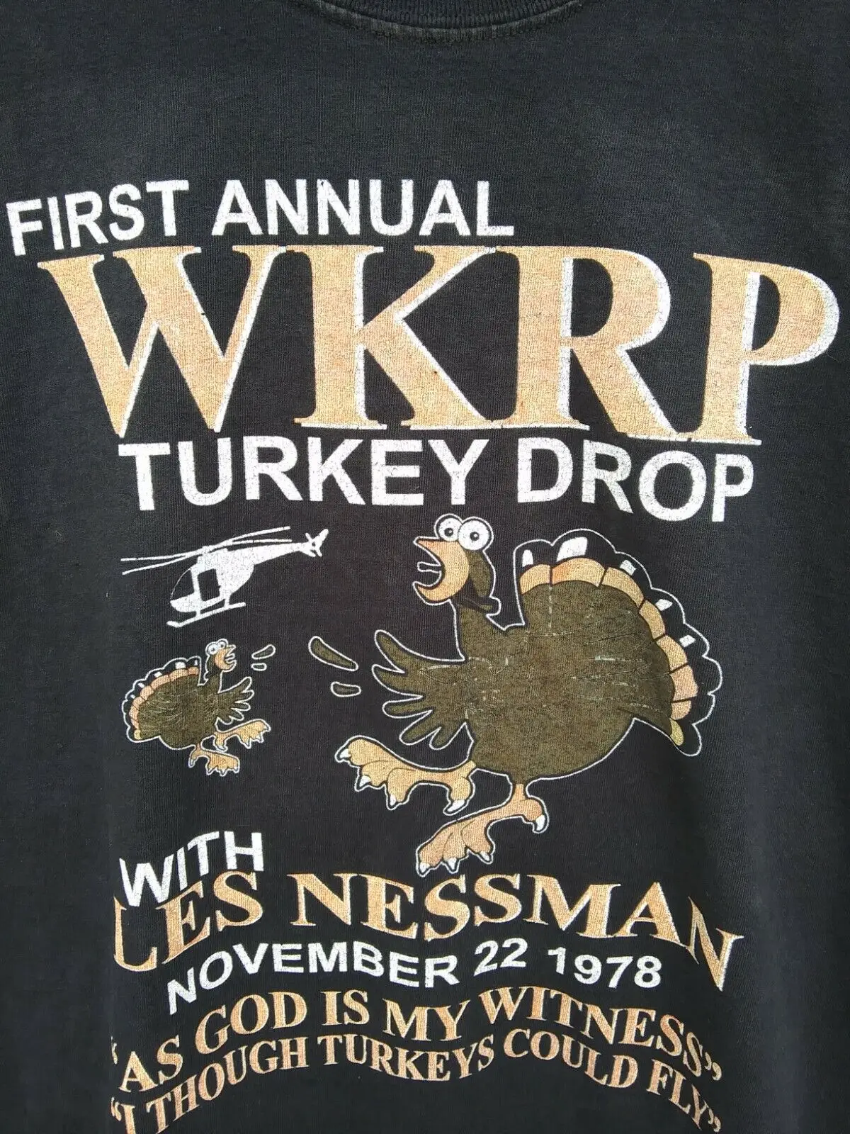 Винтажная Футболка WKRP с длинным или коротким рукавом для взрослых в стиле