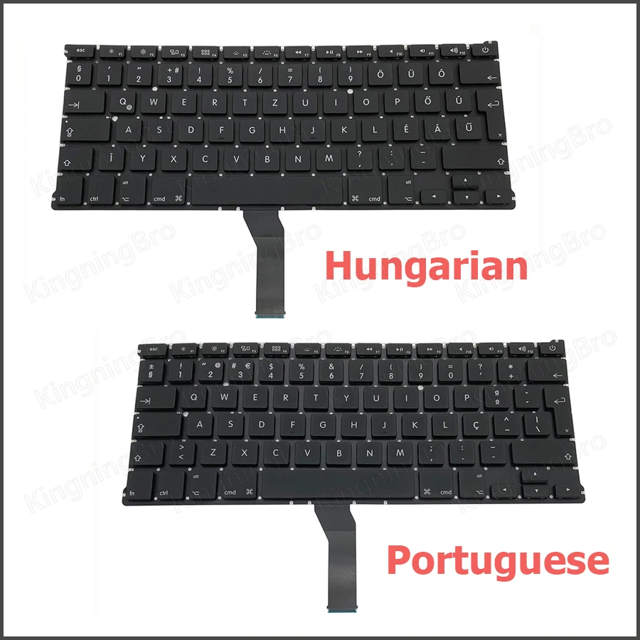 Новая клавиатура A1369 для замены в MacBook Air 13" A1466 US UK Spain French Russian German Hungary 2011-2017 и выше.