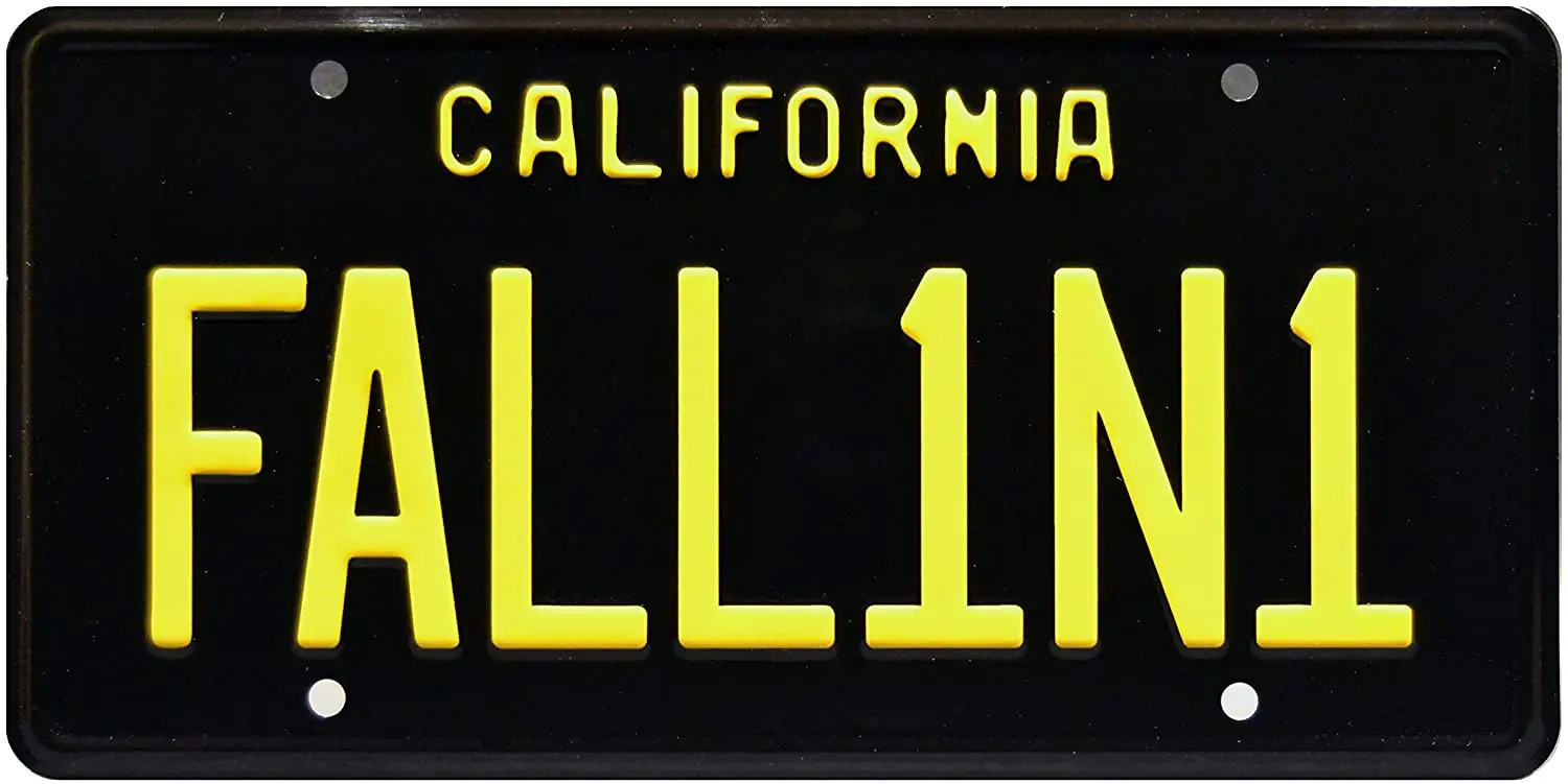 

Celebrity Machines Lucifer | FALL1N1 | Metal Stamped License Plate