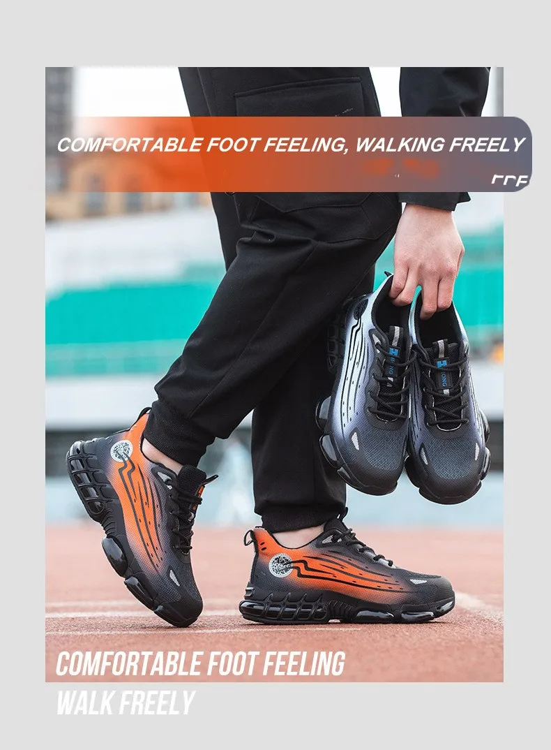 Защитные мужские кроссовки Four Seasons со стальным носком и защитой от проколов