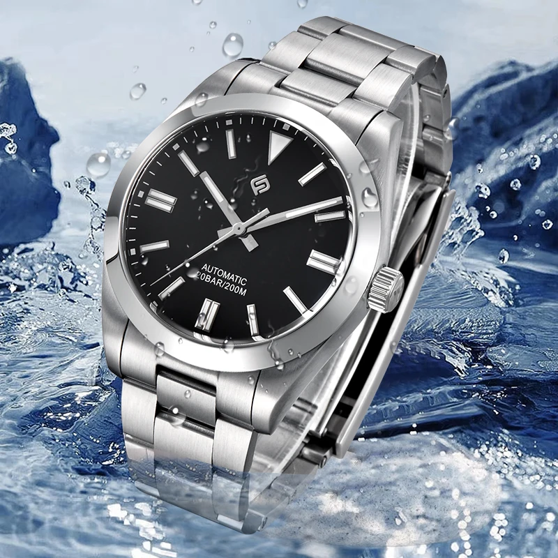 TERAMI механические мужские часы лучший бренд бизнес из нержавеющей стали 316L 200 м