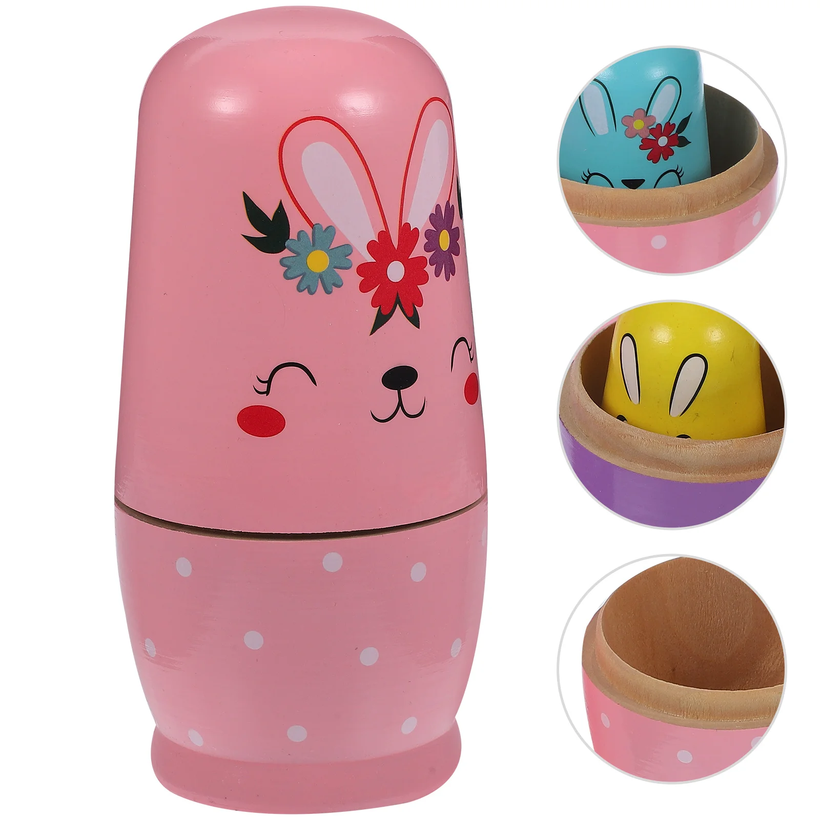 

Creative Multi-use Festive Lovely Premium Nesting Dolls For Toddlers Rabbit Carrot Nesting Dolls Bunny Toys For Kids for Party