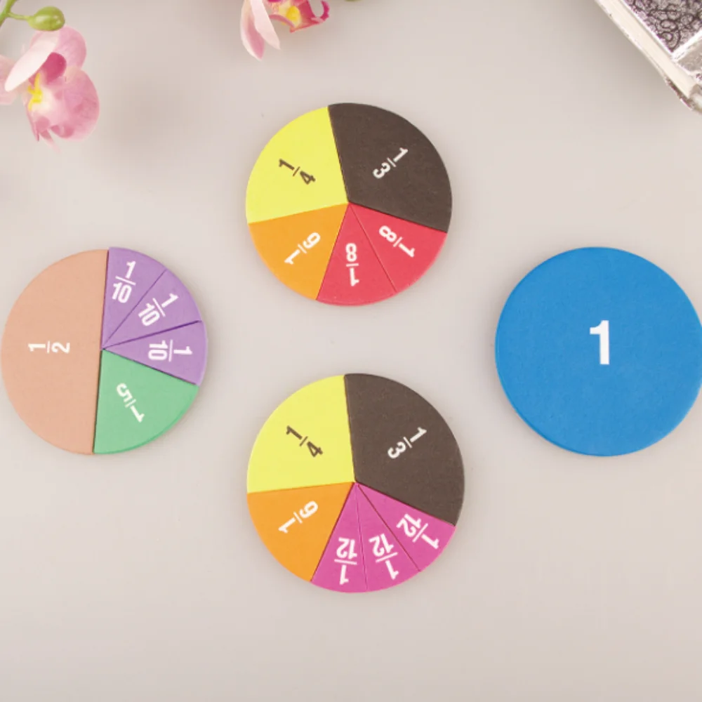 

Игрушка Монтессори круговые нумерованные фракции инструмент для обучения математике Круглый Инструмент Монтессори Обучающие Математические Игрушки