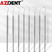 1 pc azdent dental stainless steel periodontal probe with scaler explorer instrument tool endodontic equipment material