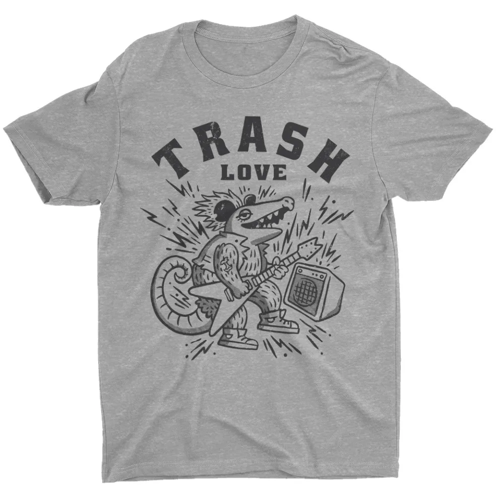 Мужская футболка с забавным рисунком Opossum в стиле аниме для игр на электрогитаре