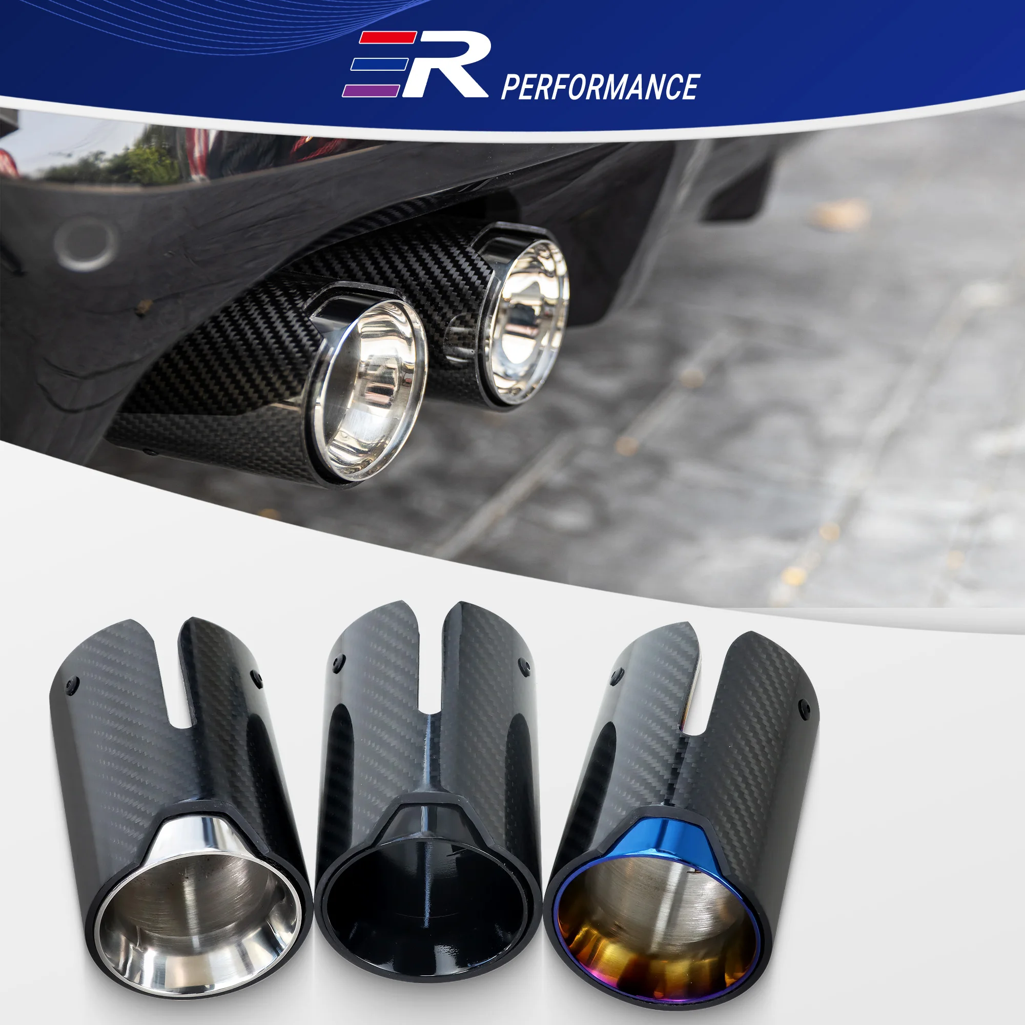 Выхлопная труба ER автомобильный глушитель наконечник bmw модификация для Volkswagen