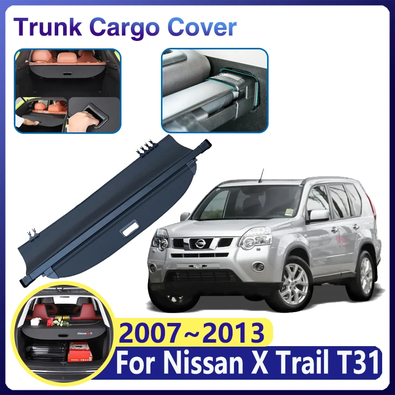 Багажник для Nissan X-Trail T31 2007 ~ 2013 MK2 X Trail, занавески для ...