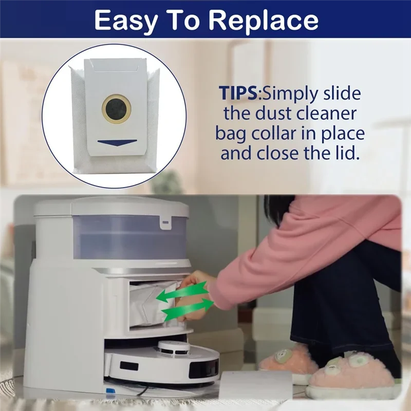 Фото Мешки для сбора пыли A21I для пылесосов Ecovacs DEEBOT T30/T30 PRO/MAX/PLUS/YIKO/T30PRO/T30MAX/T30PLUS/T30YIKO, сменные запчасти №5