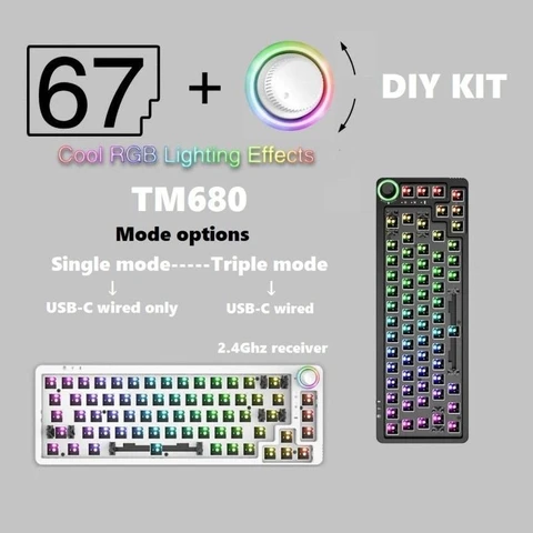 A3PD 68-ключ для сварки сварки Gaming Mechanical Keyboard Programmable Space Space