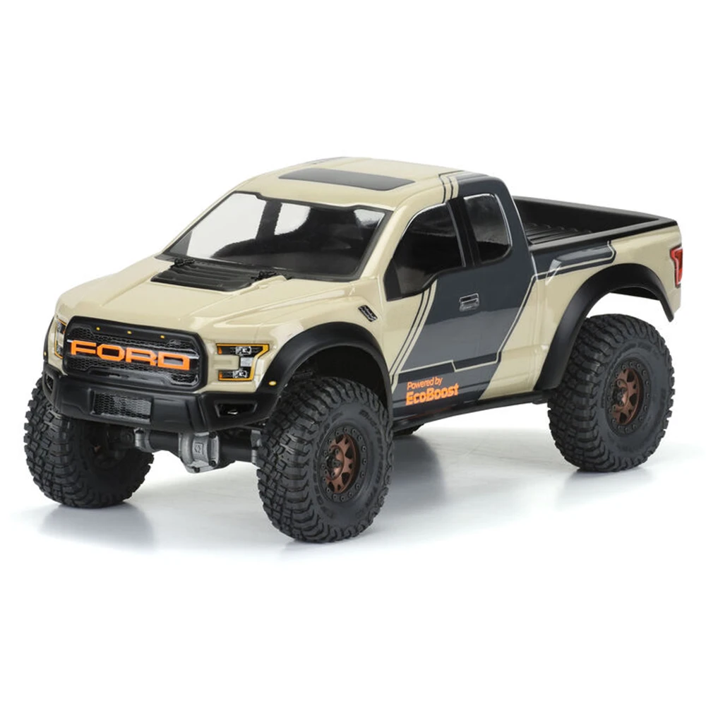 Колесная база 12 3 дюйма 313 мм 2017 F150 Raptor Pickup PC Clear Body for 1/10 RC Crawler Axial SCX10 TRX4 YIKONG 4102 RGT 86100