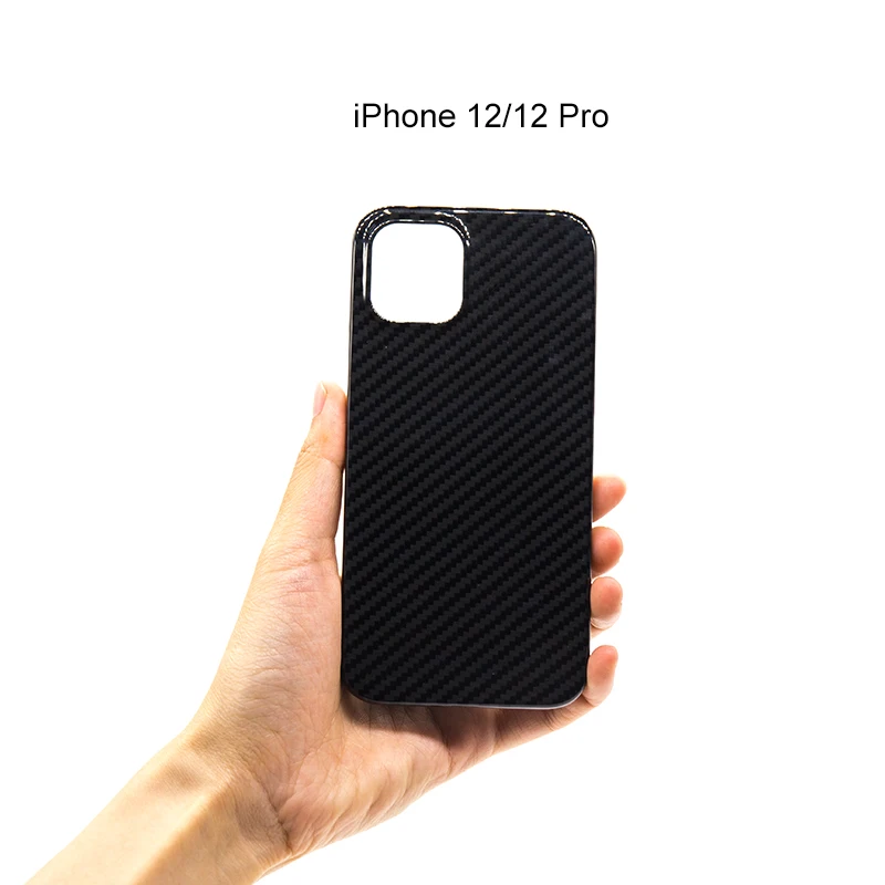 

Carbon fiber iPhone12 phone cover black bright volcano splash lens protection anti -fingerprint iPhone12 Pro shell carbon fiber
