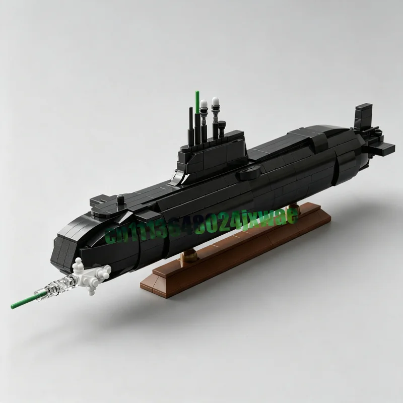 Фото НОВИНКА: Конструктор MOC «Подводная лодка класса Astute» (1021 деталь) — модель военного корабля, развивающая игрушка для самостоятельной сборки, подарок, для демонстрации №3