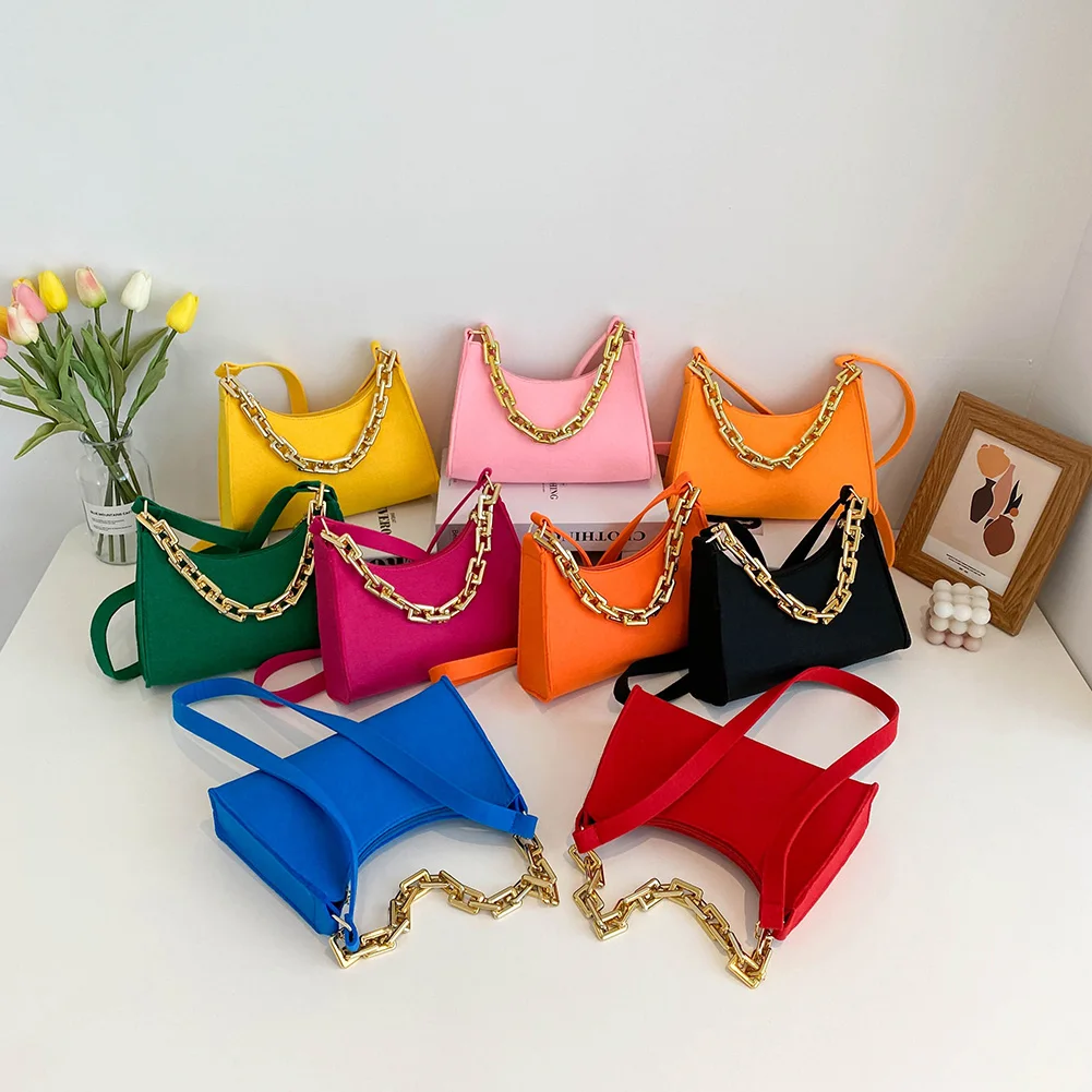 

Сумка на плечо из фетра, повседневный маленький тоут на плечо, Женская дорожная Сумочка с верхними ручками под подмышками, удобный кошелек для женщин