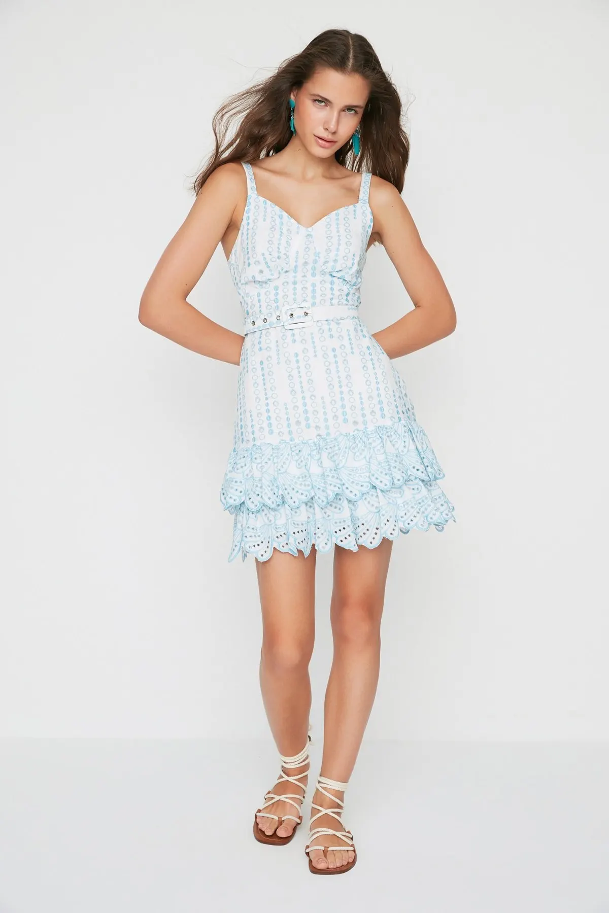 

Women's Dress Design Blue brocade Elegant Fashion Summer Spring Casual Short Sleeve Stretch Casual Short Sleeve Stretch Comfortable Boho Dress