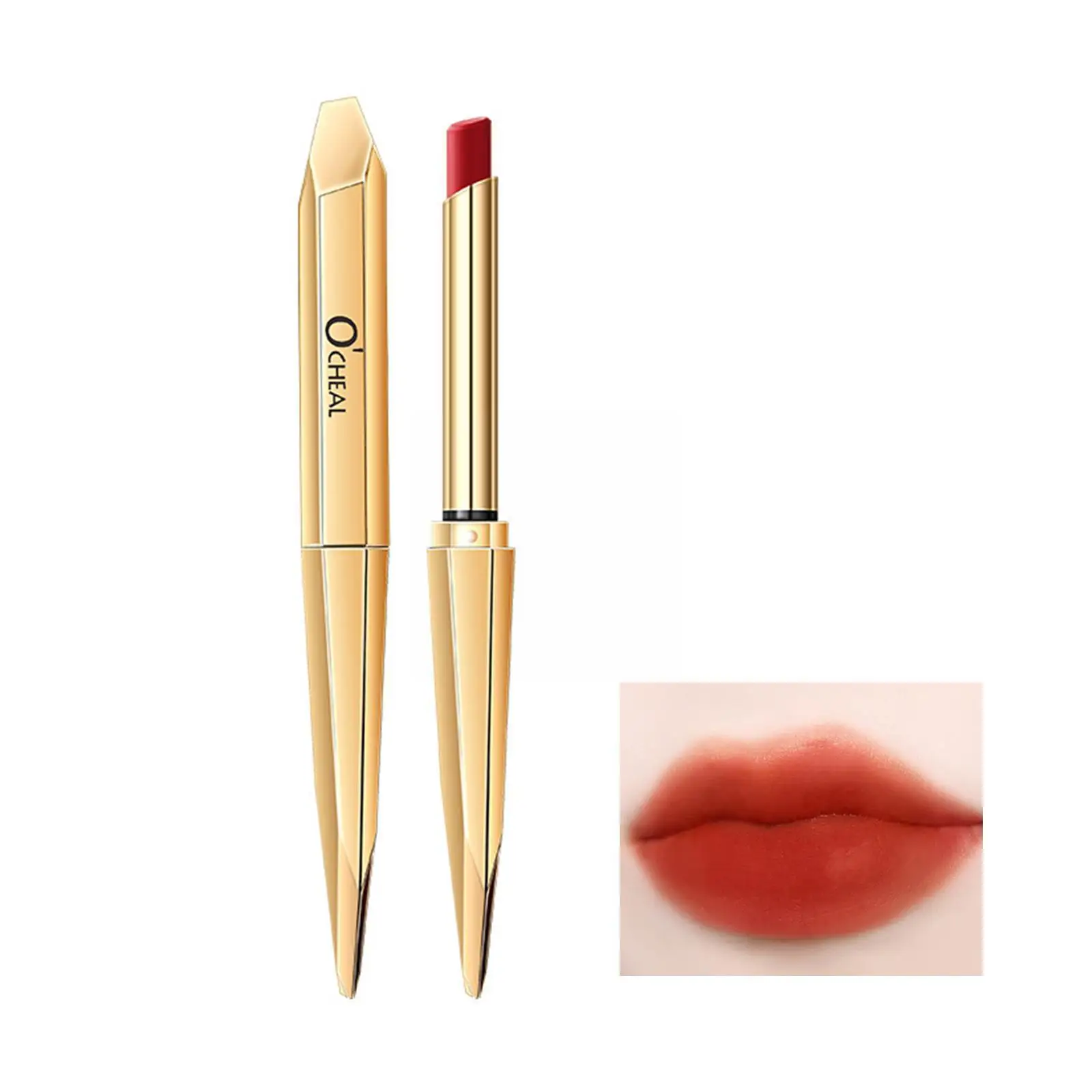 

Золотистый увлажняющий бальзам для губ, стойкая увлажняющая термостойкая помада, Антивозрастная, меняющая форму губ, восстанавливающий ма...