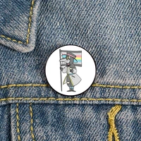 demiflux pride plague doctor pin custom brooches shirt lapel teacher bag backpacks badge cartoon gift brooches pins for women
