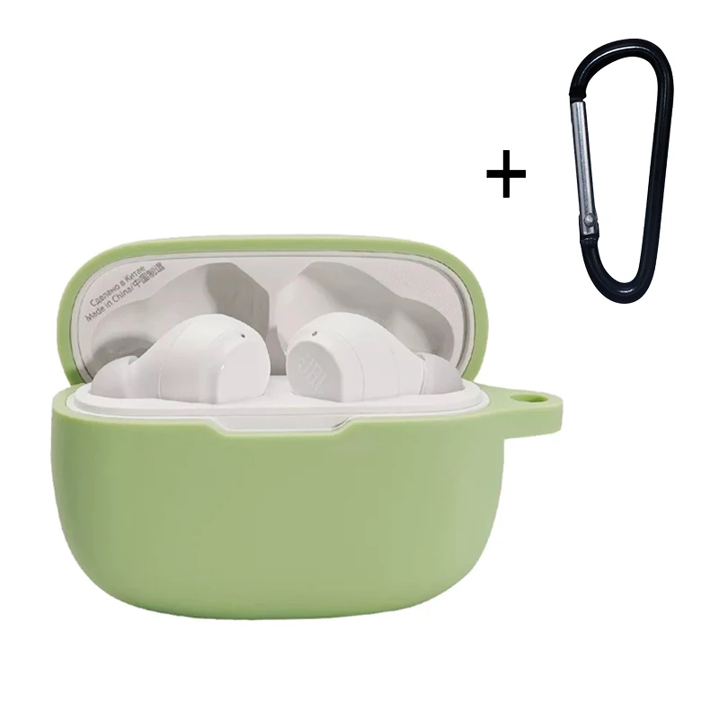 1pc For JBL Wave 200TWS Case Solid Color Earphone Cover fundas for jbl 200 shell soft Shockproof Silicone hearphone Accessories - купить по