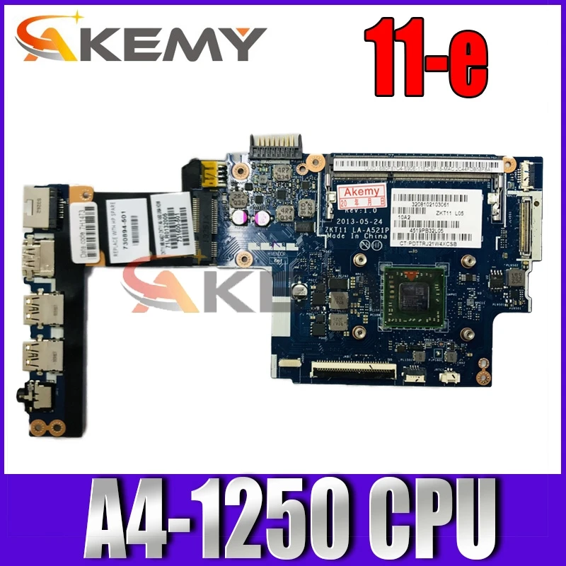 

Akemy LA-A521P 730894-501 730893-001 744185-001 for HP Pavilion TS 11-e laptop motherboard with A4-1250 CPU fully Tested