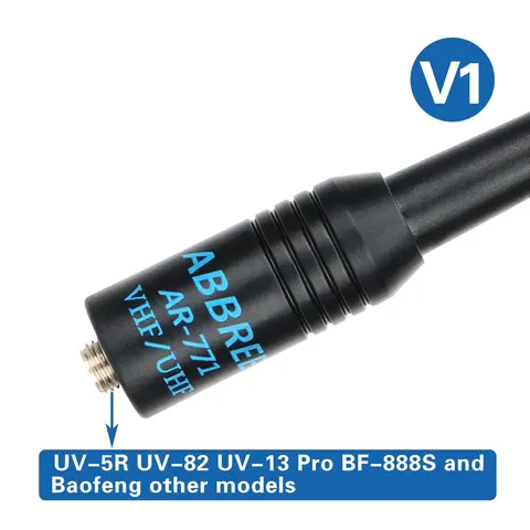 ABBREE AR 771 SMA Женская двухдиапазонная антенна 144 МГц для Baofeng UV 5R S9PLUS UV 13 21Pro Quansheng UV K5 рация NA771