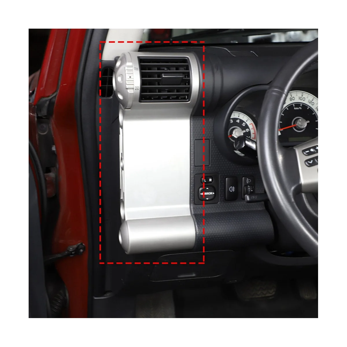 Черный карбоновый АБС-пластик для автомобильной приборной панели боковая рамка