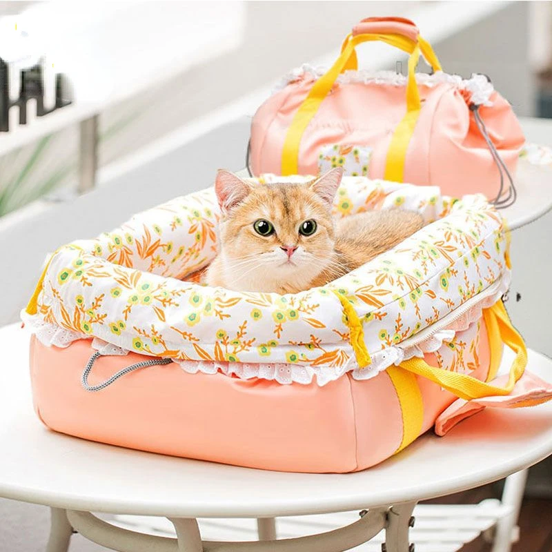 

Portable Pet Carrier Dog Car Seat Cover Pet Animal Nest Cushion Dogs Cat Sofa Bag Bed Breathable Travel Car Mattress For Pet