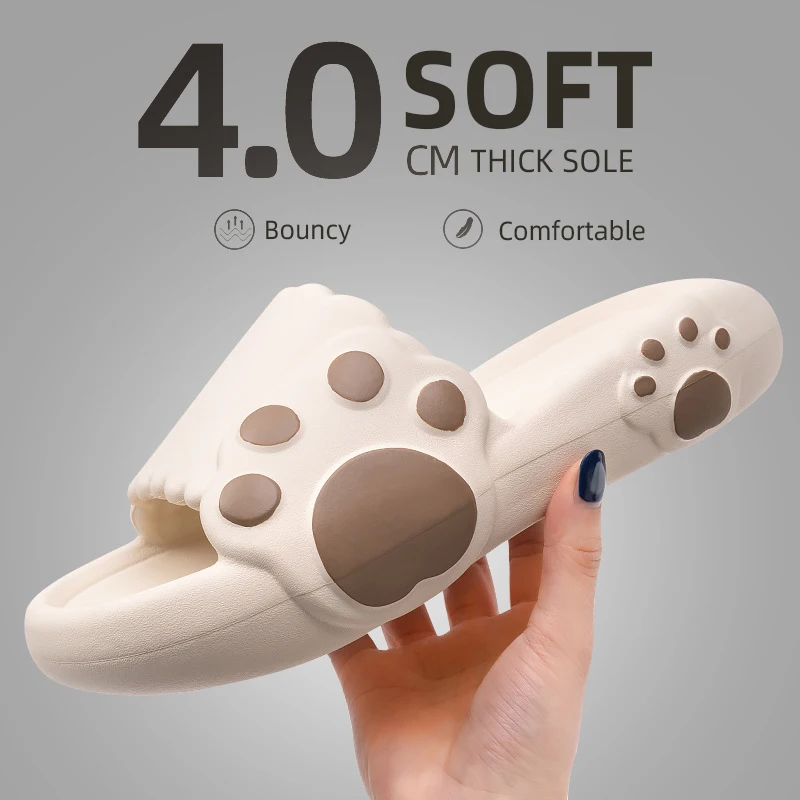 

Thick Bottom Bathroom Anti-Slip Household Slippers Women's Fashion Soft Bottom EVA Indoor Slippers Summer Beach Slippers