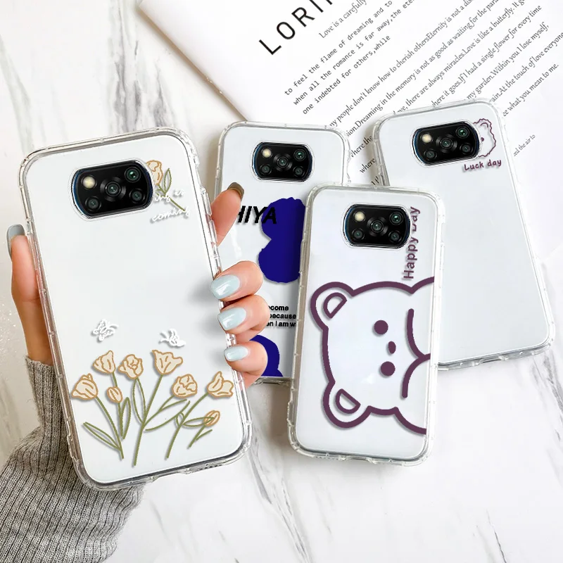 

Poco X3 Pro Case for Xiaomi Redmi Note 10 Pro 10S 11 9 9S 8 8T TPU Funda Redmi 10 10X 9 9A 9C NFC Poco F3 M3 M4 Mi 11T Pro Cover