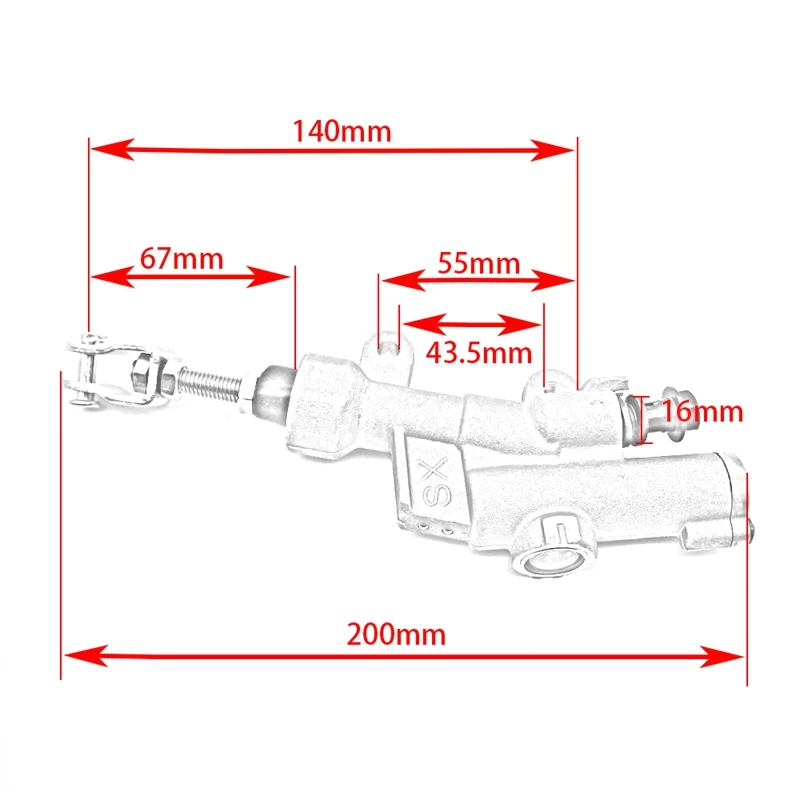 Задний тормозной насос для мотоцикла главный цилиндр одно слово YAMAHA XT250 XG250 WR250F