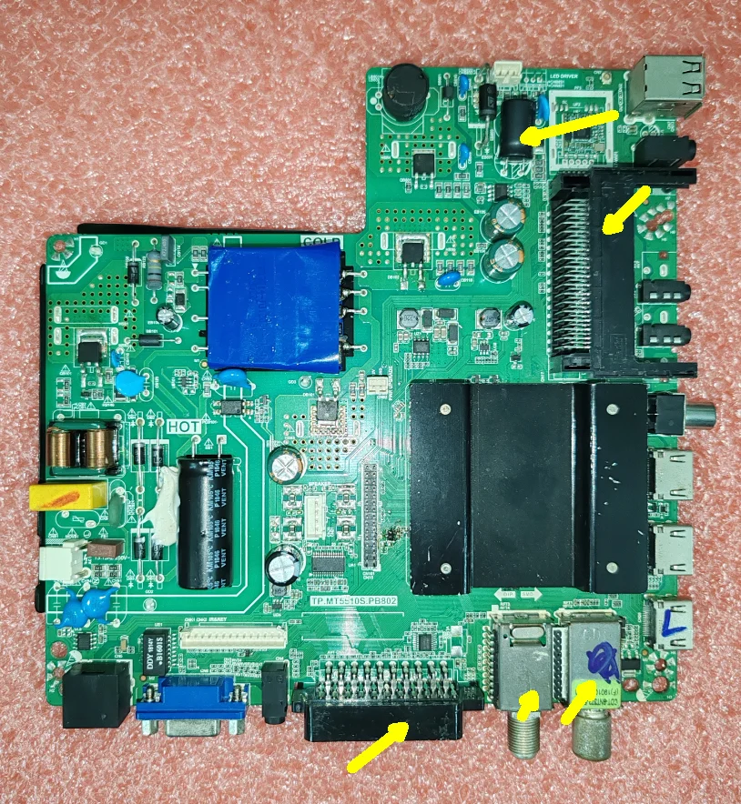 Фото TP.MT5510S.PB802 материнская плата для Wi-Fi сетевого ТВ с различными интерфейсами для проверки реальных фотографий №5