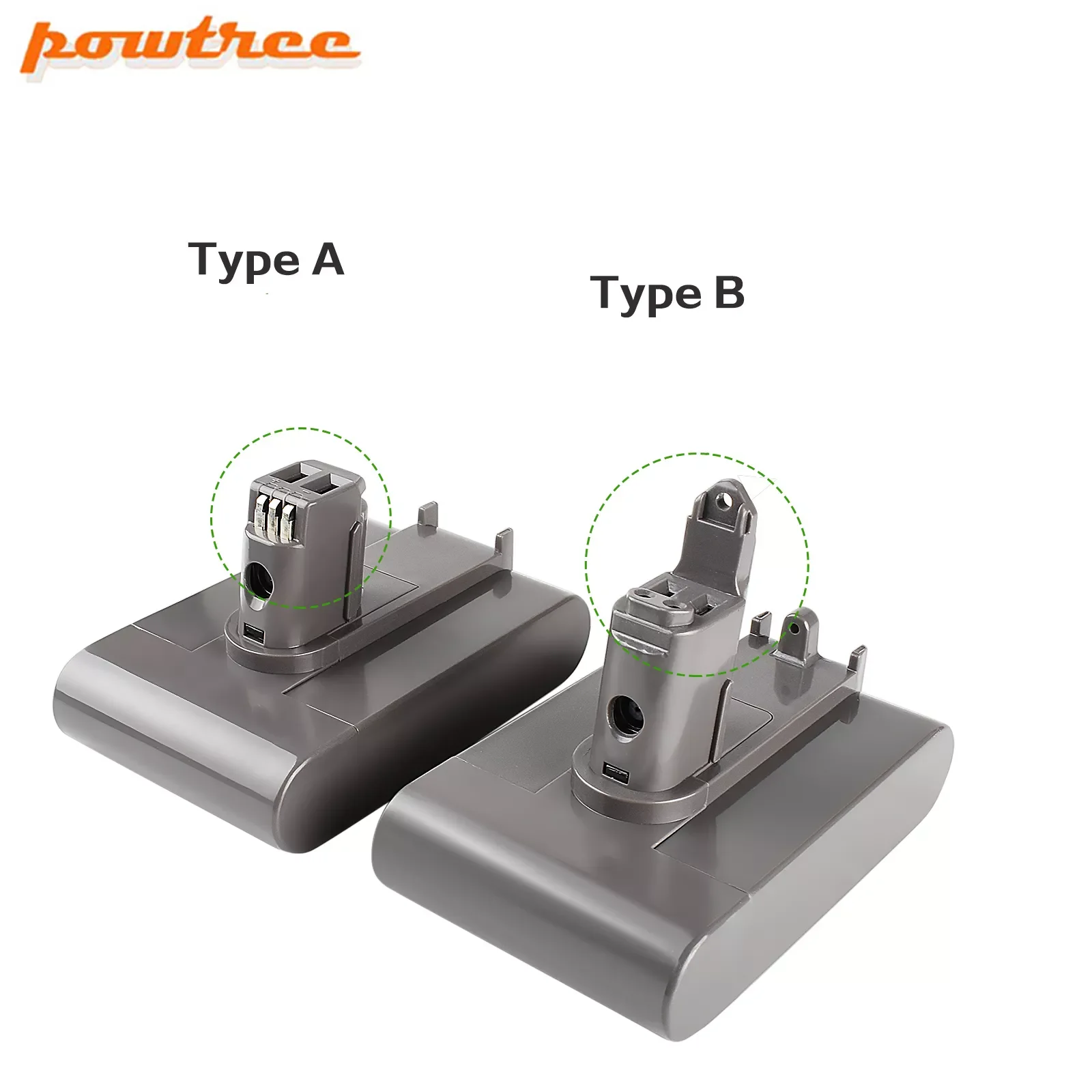 

Powtree DC31 22.2V 4000mAh Li-ion Replacement Battery For Dyson Type A or B DC35 DC45 DC31 DC34 DC44 vacuum cleaner battey