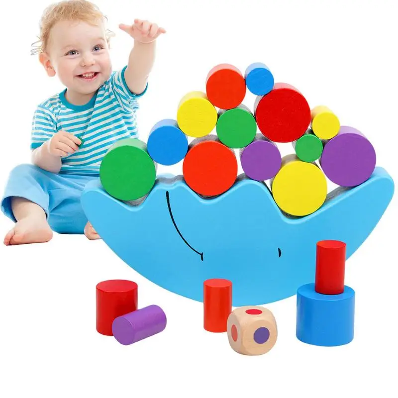 

Stacking Toys For Kids Brain Teasers Logic Game Wooden Building Toys Balance Competition Game Birthday Gifts