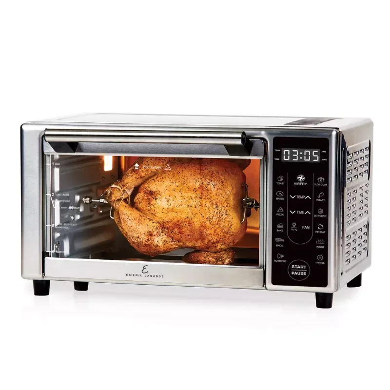 

NEW2023 Emeril Lagasse Air Fryer 360 Plus, Toaster Oven, Stainless Steel, 1500 Watts