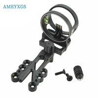 1pc archery compound bow sight 5 pin 0 019 optical fiber pin adjustable bow sight for bow outdoor shooting hunting accessories
