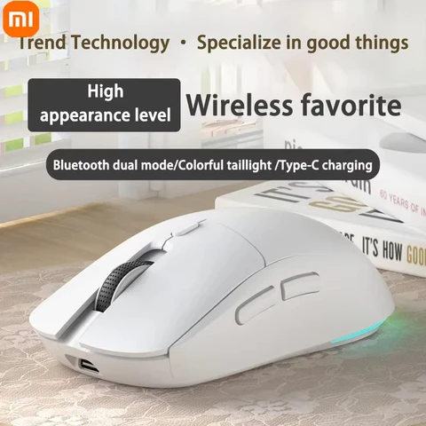 Модель Xiaomi MIJIA 2, беспроводная игровая мышь, гипсоскоростная, 1600 точек на дюйм, 2,4 ГГц, сверхлегкая геймерская мышь, перезаряжаемая, яркий задний фонарь, новинка