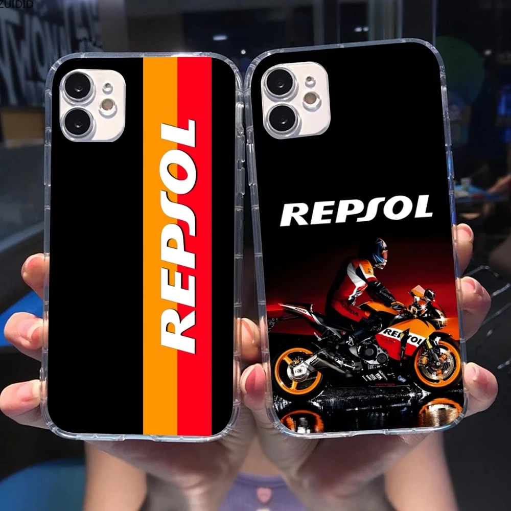 Модный крутой чехол R-Repsol для мобильного телефона iPhone 15 14 13 12 11 X XR XS 8 Pro Max Plus Mini