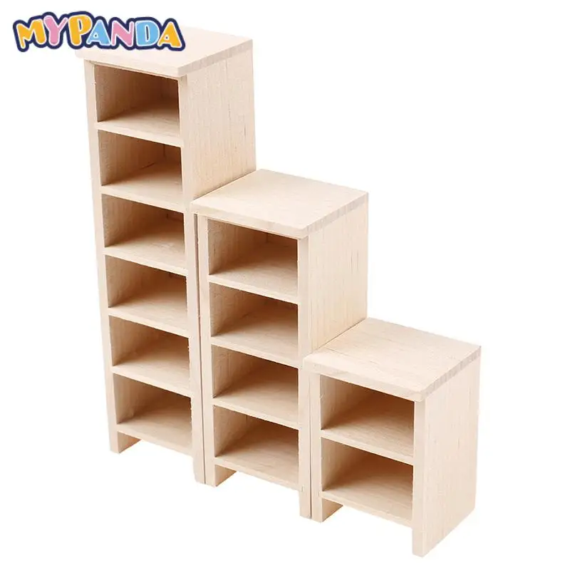 

1PC DIY Bedside Table Cabinet Shelf Legs Cupboard Model Dollhouse Furniture Decor Miniature Closet Hanging TV Book Cake
